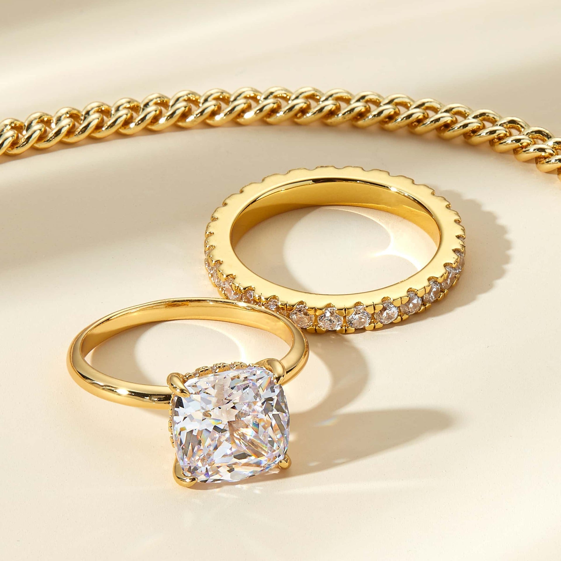 Stunning 3.5 CT Cushion Moissanite Engagement Ring with Hidden Halo Design 9