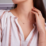 0.90 CT Round Aquamarine Lab Made Diamond-March Birthstone Necklace 2