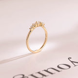 Stunning 0.2 TCW Round Moissanite Stones Half Eternity Wedding Bands 9