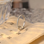 0.3 TCW Round Moissanite Bridal Wedding Band With Half Eternity Stacking 5