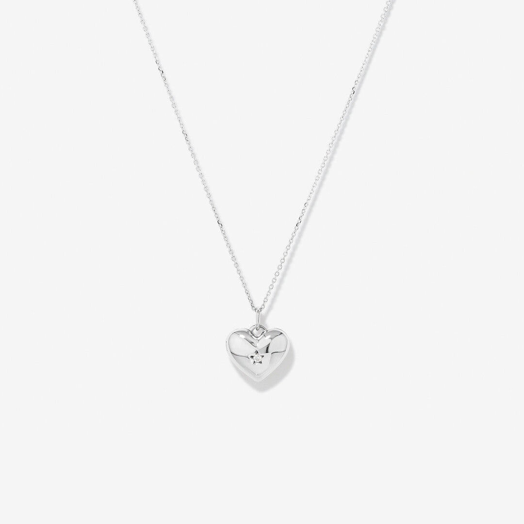 Round Cut Cubic Zirconia in 925 Sterling Silver Necklace 1