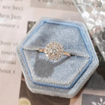 Stunning 2.0 CT Round Moissanite Engagement Ring with Double Halo Design 8