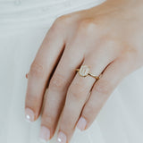 Stunning 1 CT Emerald Moissanite Engagement Ring With Bezel Design 5