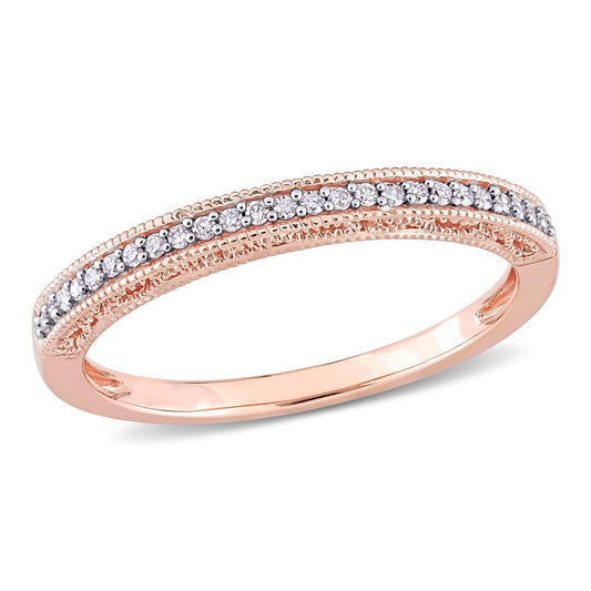 Round Cut Cubic Zirconia in 925 Sterling Silver Wedding Bands 1