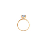 Stunning 1.0 CT Round Moissanite Engagement Ring with Solitaire Design 2