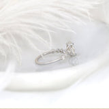 Stunning 2.5 CT Oval Moissanite Engagement Ring with Pave Design 3