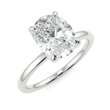Stunning 2.11 CT Oval Moissanite Engagement Ring with Solitaire Design 5