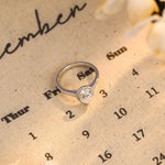Stunning 3.0 CT Pear Moissanite Engagement Ring with Halo Design 4