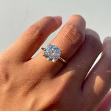 Stunning 4.10 CT Round Moissanite Engagement Ring with Solitaire Design 4