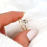 Stunning 1.98 CT Oval Moissanite Engagement Ring with Solitaire Design 4