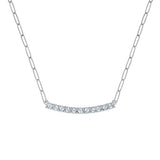 1.32 TCW Round Aquamarine Lab Made Diamond- March Birthstone Necklace 7