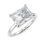 Stunning 2.45 CT East West Radiant Moissanite Engagement Ring with Solitaire Design 5