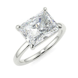 Stunning 2.45 CT East West Radiant Moissanite Engagement Ring with Solitaire Design 5