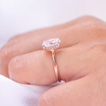 Stunning 3.0 CT Round Moissanite Engagement Ring with Hidden Halo Design 5
