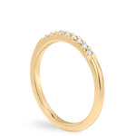 Stunning 0.10 TCW Round Moissanite Stones Half Eternity Wedding Bands 2