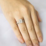 Stunning 2 CT Emerald Moissanite Engagement Ring with Hidden Halo Design 7