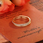0.3 TCW Round Cut Moissanite Bridal Wedding Band With Pave Accent 5