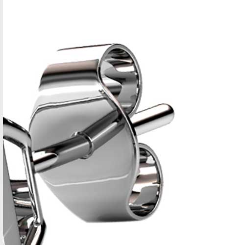 Round Cut Cubic Zirconia in 925 Sterling Silver Earrings 4