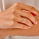 1.0 CT Round Cut Moissanite Solitaire Bridal Ring Set with Curved Wedding Bands 6