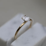 0.50 CT Oval Solitaire CVD E/VVS1 Diamond Engagement Ring 10