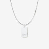 Round Cut Cubic Zirconia in 925 Sterling Silver Necklace 1