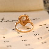 Stunning 2.0 CT Pear Moissanite Engagement Ring with Double Halo & Pave Design 2