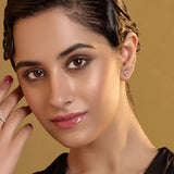 2.0 TCW Oval Cut Moissanite Stud Earrings in Gold 5