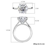 Round Cut Solitaire Style Cubic Zirconia in 925 Sterling Silver Jewelry 7