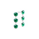 5.04 TCW Round Emerald Lab Made Diamond-May Birthstone Drop Earrings 5