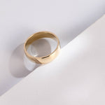 Delicate Men's Wedding Band in Solid Gold 9