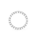 Stunning 0.4 TCW Round Moissanite Stones Full Eternity Wedding Band 3