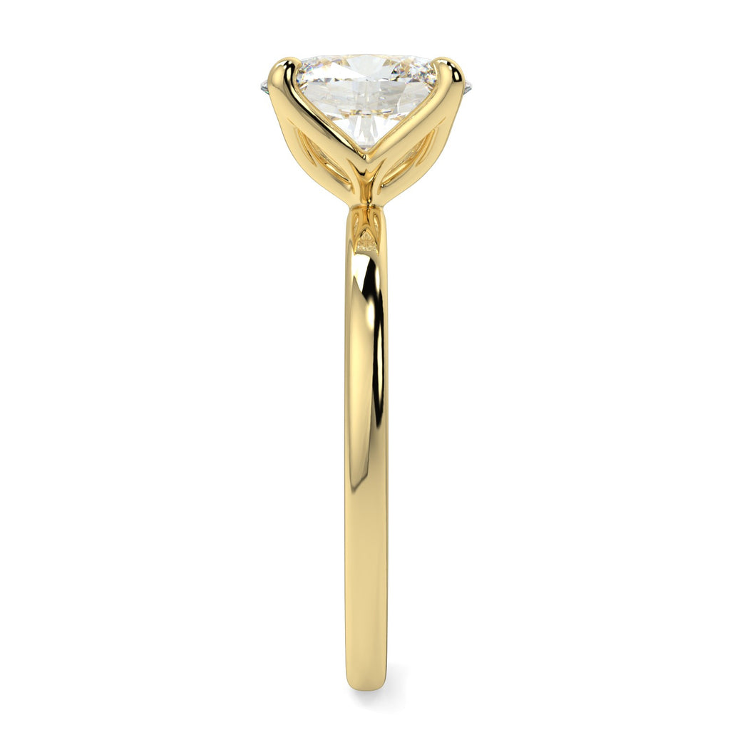 Stunning 2.11 CT Oval Moissanite Engagement Ring with Solitaire Design 3