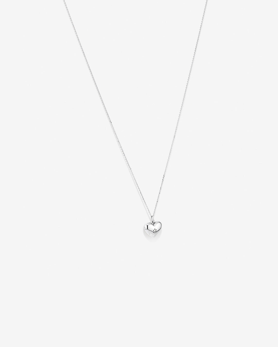 Round Cut Cubic Zirconia in 925 Sterling Silver Necklace 4