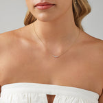 Round Cut Cubic Zirconia in 925 Sterling Silver Necklace 3