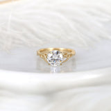 Stunning 2.0 CT Round Moissanite Engagement Ring with Solitaire Design 1