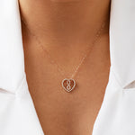 Round Cut Cubic Zirconia in 925 Sterling Silver Necklace 4