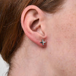 Round Cut Cubic Zirconia in 925 Sterling Silver Earrings 7