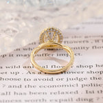 Stunning 3.0 CT Oval Moissanite Engagement Ring with Halo & Pave Design 4