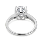 Round Cut Solitaire Style  Cubic Zirconia in 925 Sterling Silver Jewelry 5