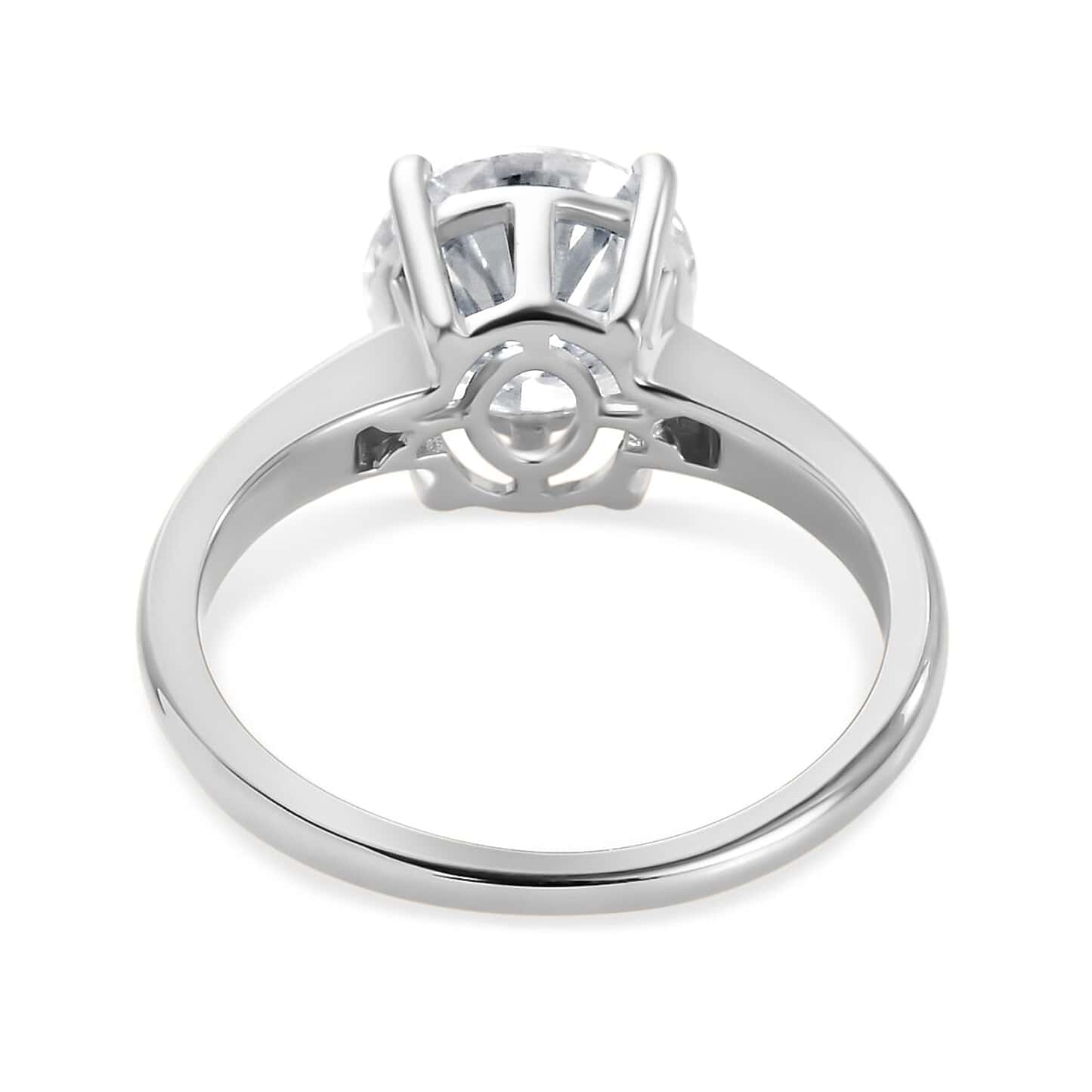 Round Cut Solitaire Style  Cubic Zirconia in 925 Sterling Silver Jewelry 5