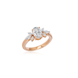 Stunning 2.0 CT Oval Moissanite Engagement Ring with Cluster Design 3