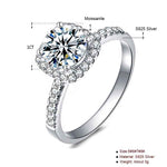 Round Cut Halo And Pave Style Cubic Zirconia in 925 Sterling Silver Ring 5