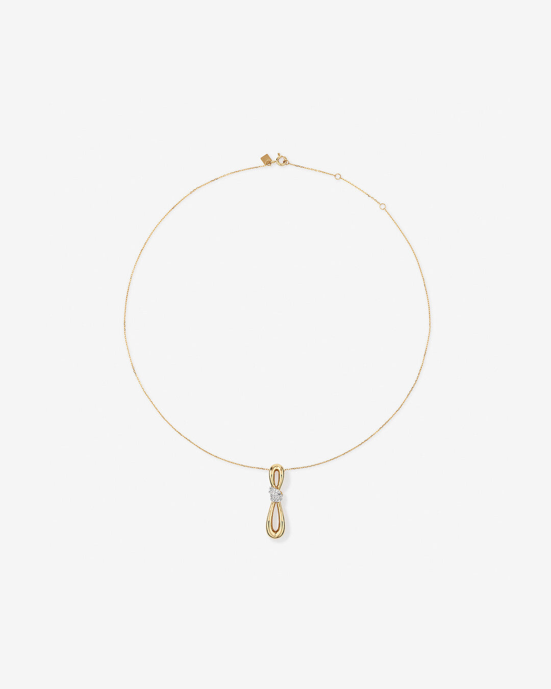 Round Cut Cubic Zirconia in 925 Sterling Silver Necklace 3