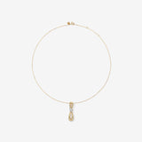 Round Cut Cubic Zirconia in 925 Sterling Silver Necklace 3