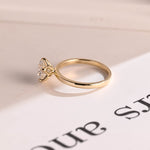 Stunning 0.5 - 1.5 CT Round Moissanite Engagement Ring With Solitaire Design 10