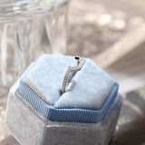 0.3 TCW Round Cut Shaped Moissanite Bridal Wedding Band 9