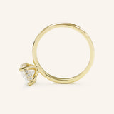 Stunning 1.0 CT Round Moissanite Engagement Ring with Hidden Halo Design 4