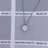 Round Cut Cubic Zirconia in 925 Sterling Silver Necklace 3