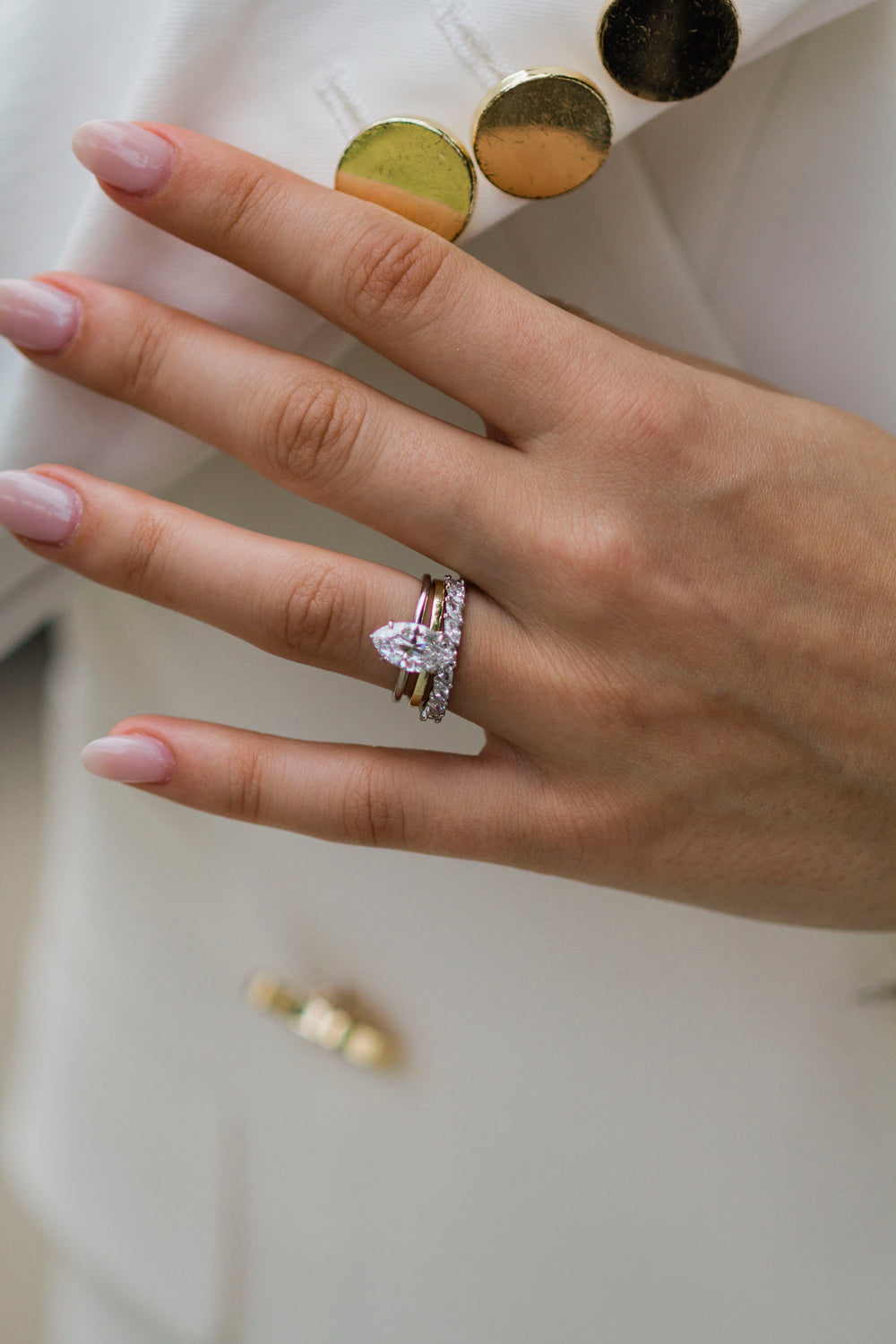 Marquise Cut Solitaire Style Cubic Zirconia in 925 Sterling Silver Ring 5