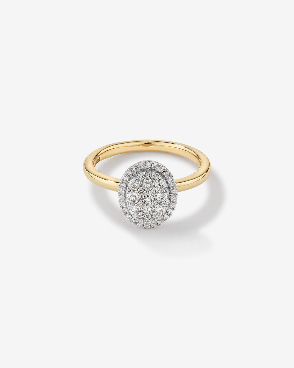 Stunning 0.5 CT Oval Moissanite Engagement Ring in Halo Design 1